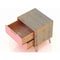 Manhattan Comfort Rockefeller Nightstand 2.0 in Nature and Rose Pink, PK2 2-102GMC6 - alternate 2